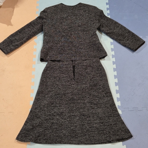 Jones Studio Women's Gray Tweed 2 Pc A-Line Skirt Set Size 10 - Picture 2 of 14